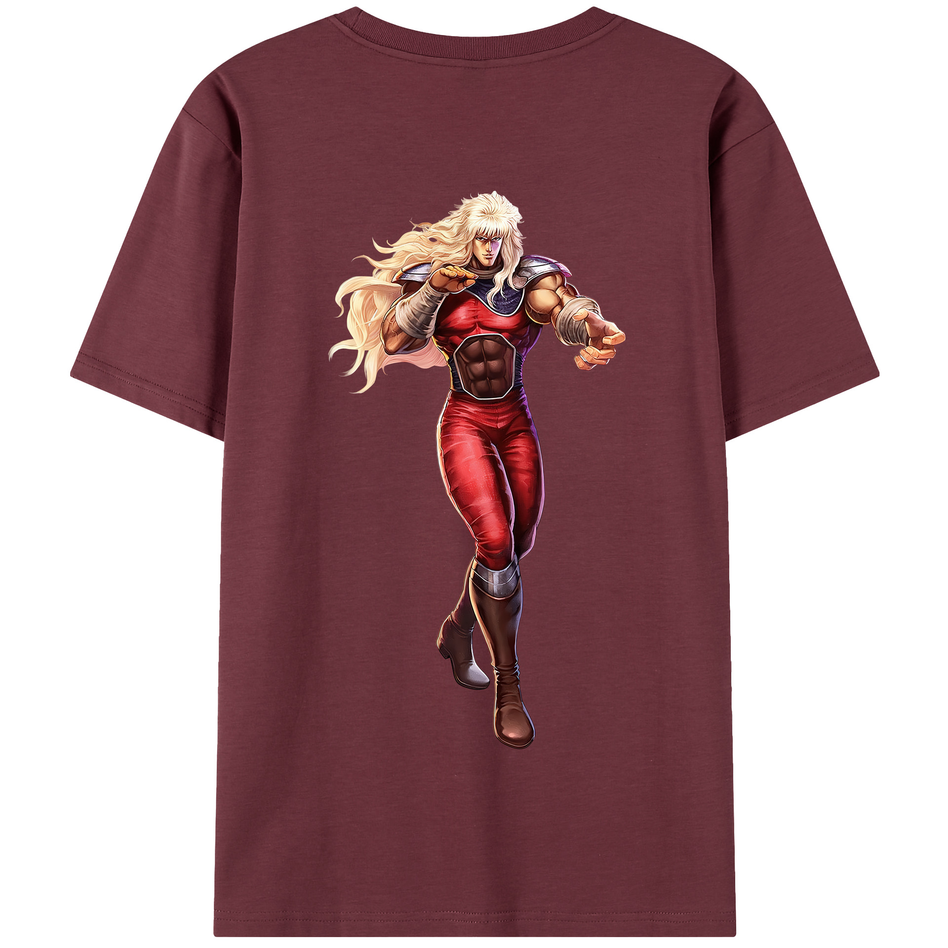 （画像用） 北斗の拳 Fist of the North Star 綿100％半袖Tシャツ（背面プリント）